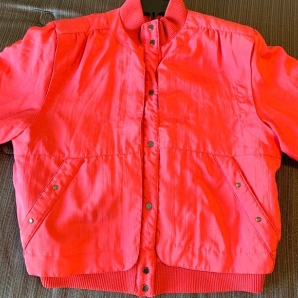 Vintage Y2K Jordache Puffer Ski Bomber Jacket Pink - Picture 6 of 16